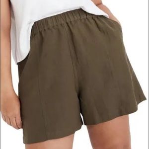 Madewell Linen-Blend Easy Pull-On Shorts.